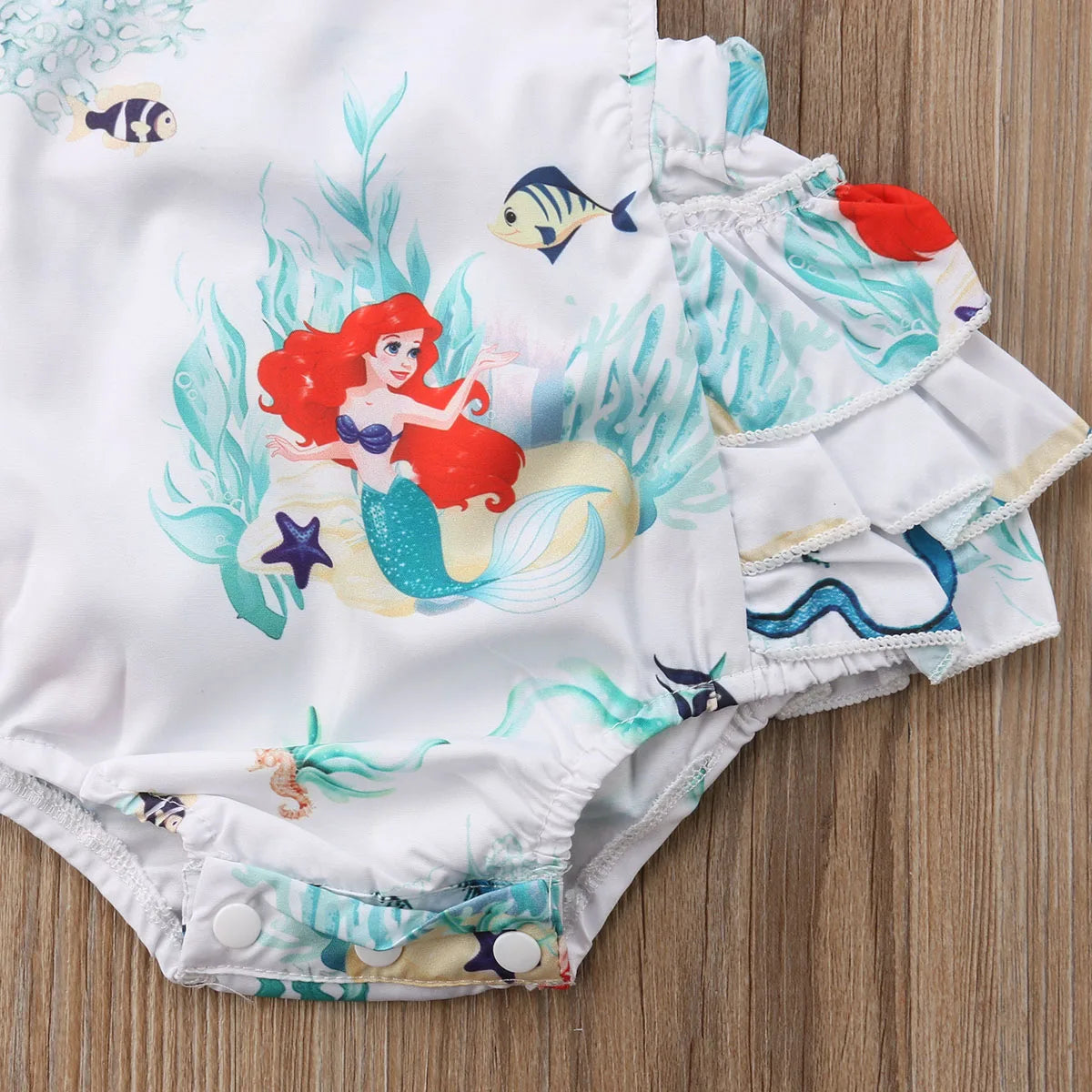 Vestido de bebê Ariel