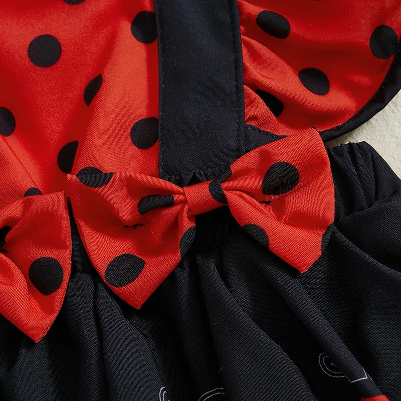Vestido de bebê joaninha