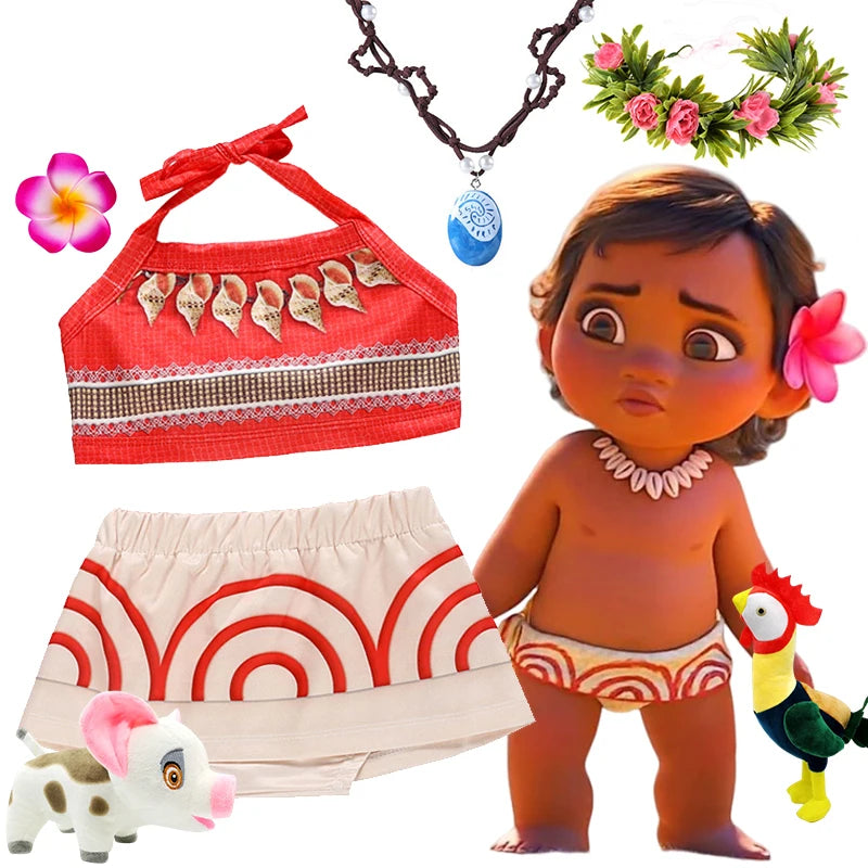 Fantasia de bebê Moana