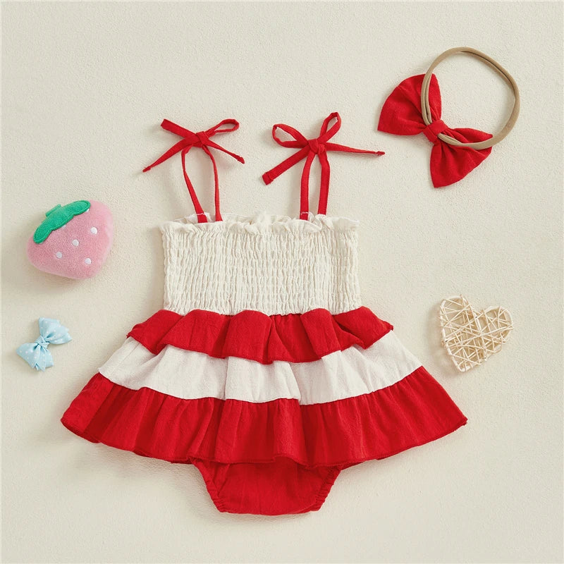 Vestido de bebê moranguinho