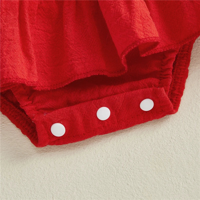 Vestido de bebê moranguinho