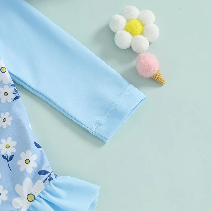 Conjunto maiô florado