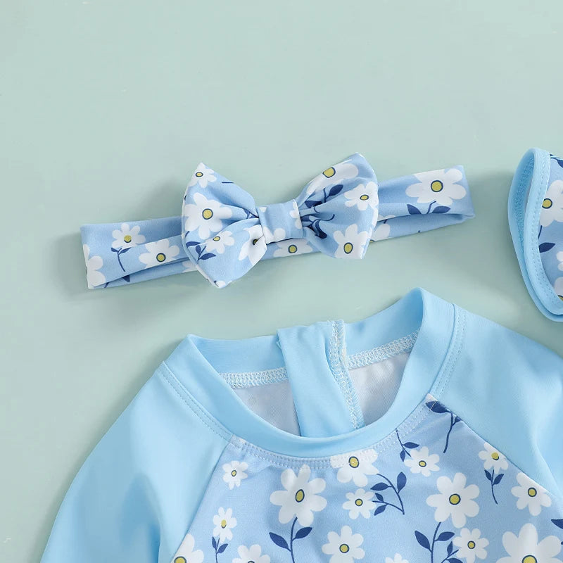 Conjunto maiô florado