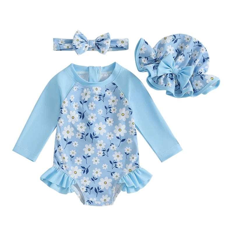 Conjunto maiô florado