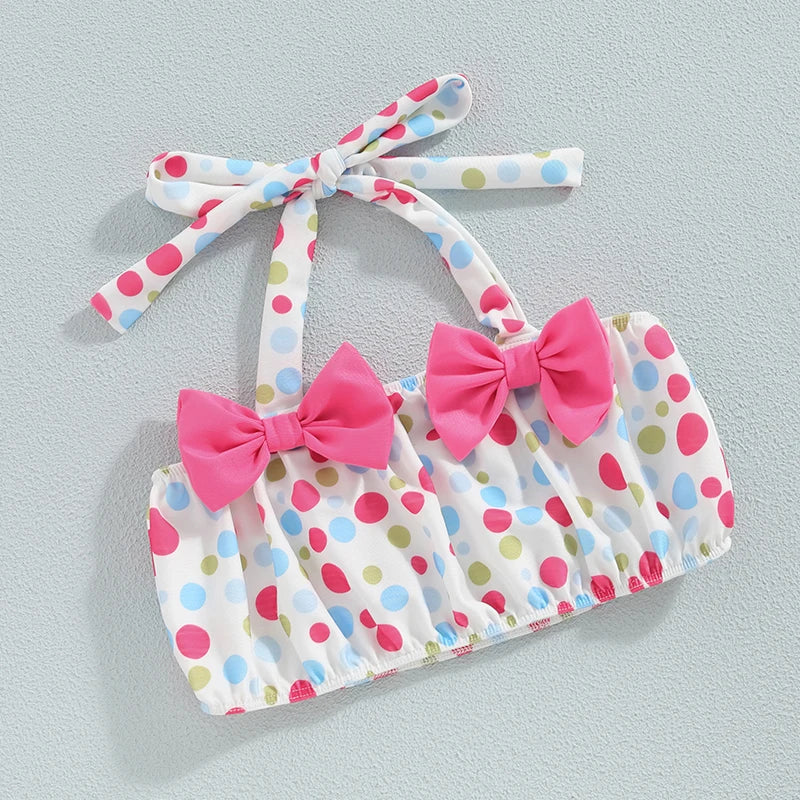 Conjunto biquini e roupão infantil Luna