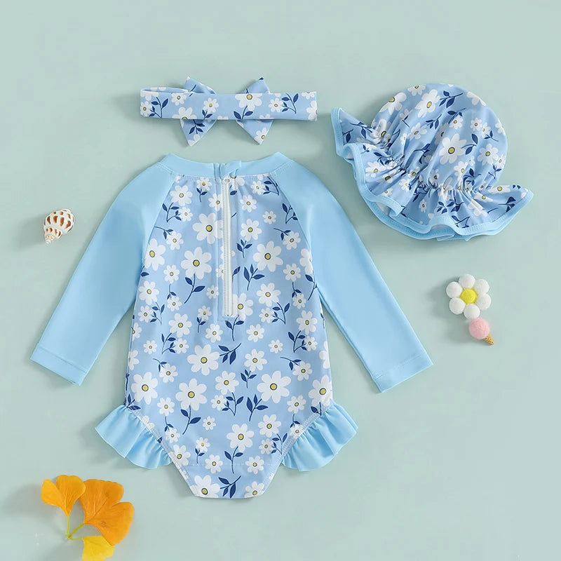 Conjunto maiô florado