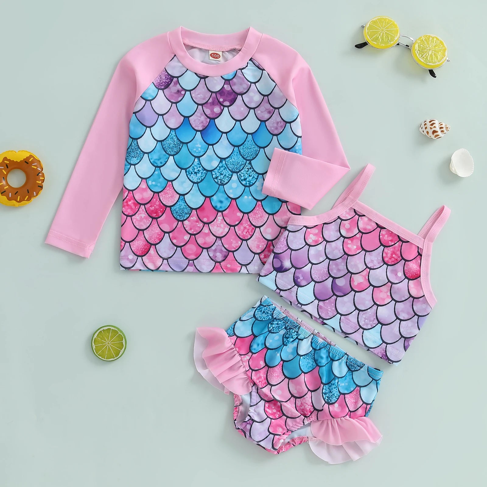 Conjunto biquini infantil serreia