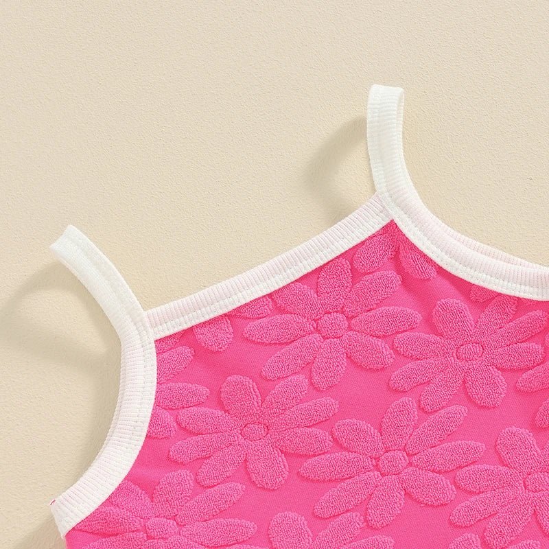 Conjunto Alcinha Flores 3D | 6-3 Anos