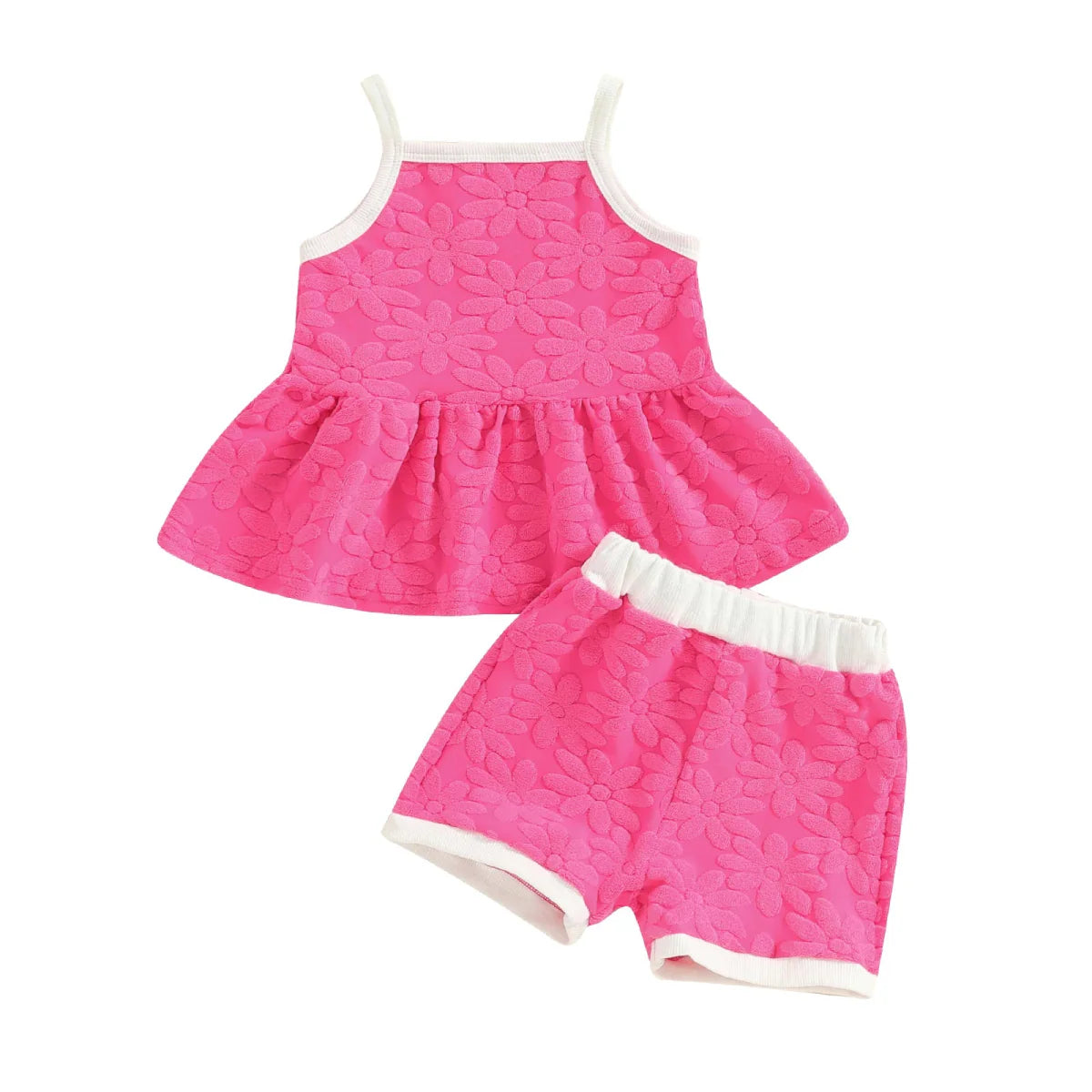 Conjunto Alcinha Flores 3D | 6-3 Anos