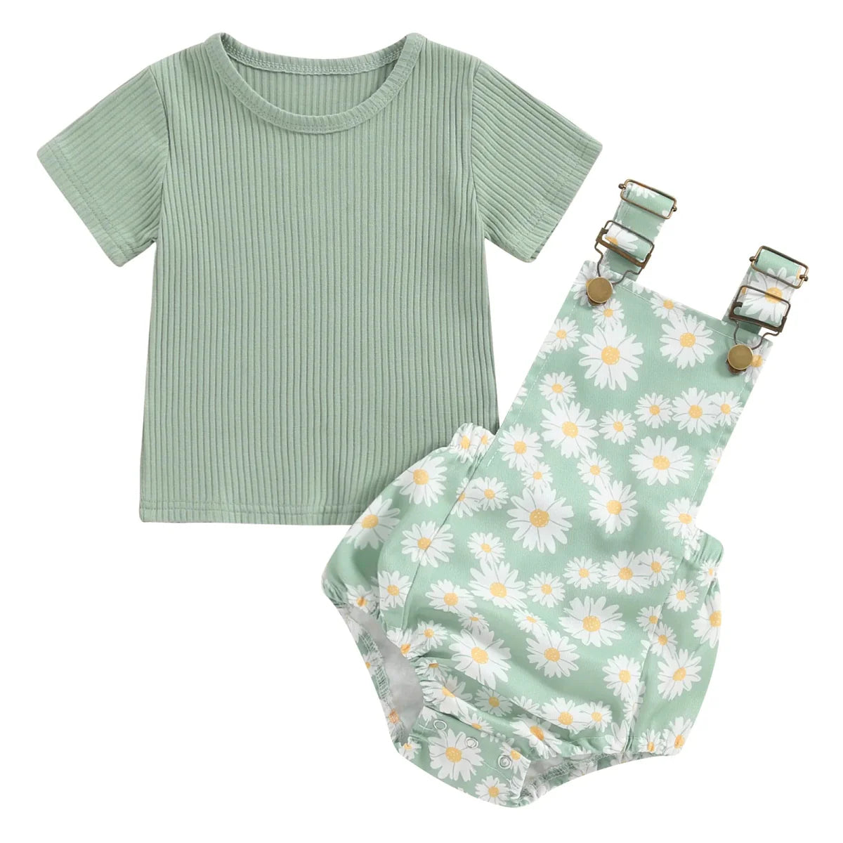 Conjunto Macacão Margarida  | 0-24 Meses
