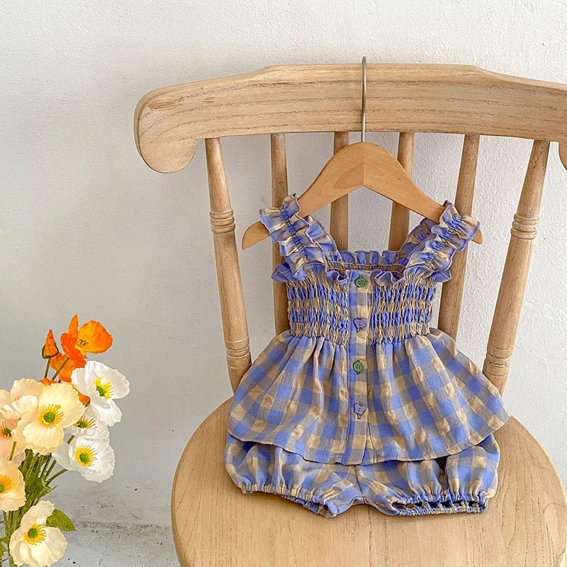 Conjunto Shortinho Xadrez | 0-3 Anos