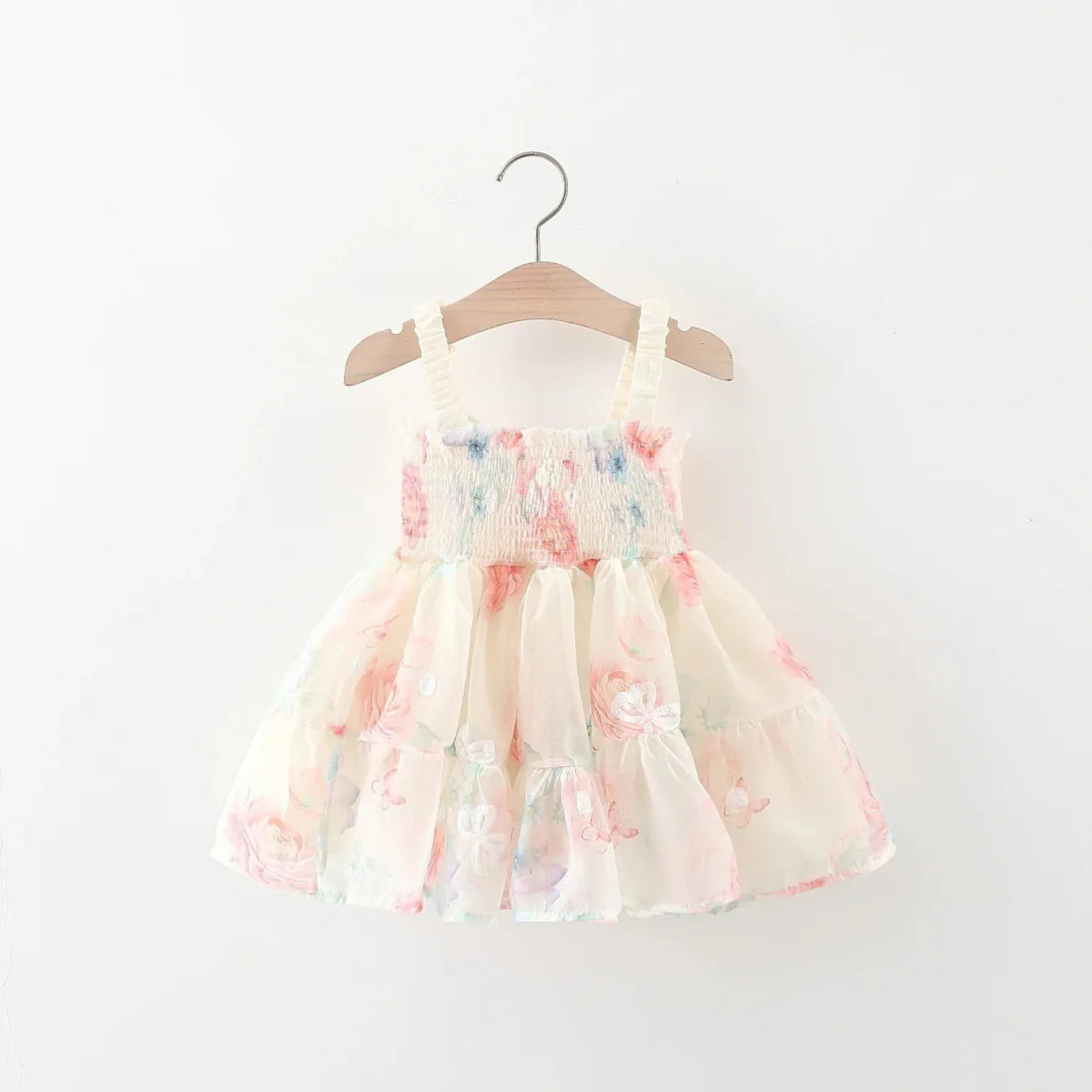 Vestido Asinha Tons Pasteis Tule | 9M-3 Anos