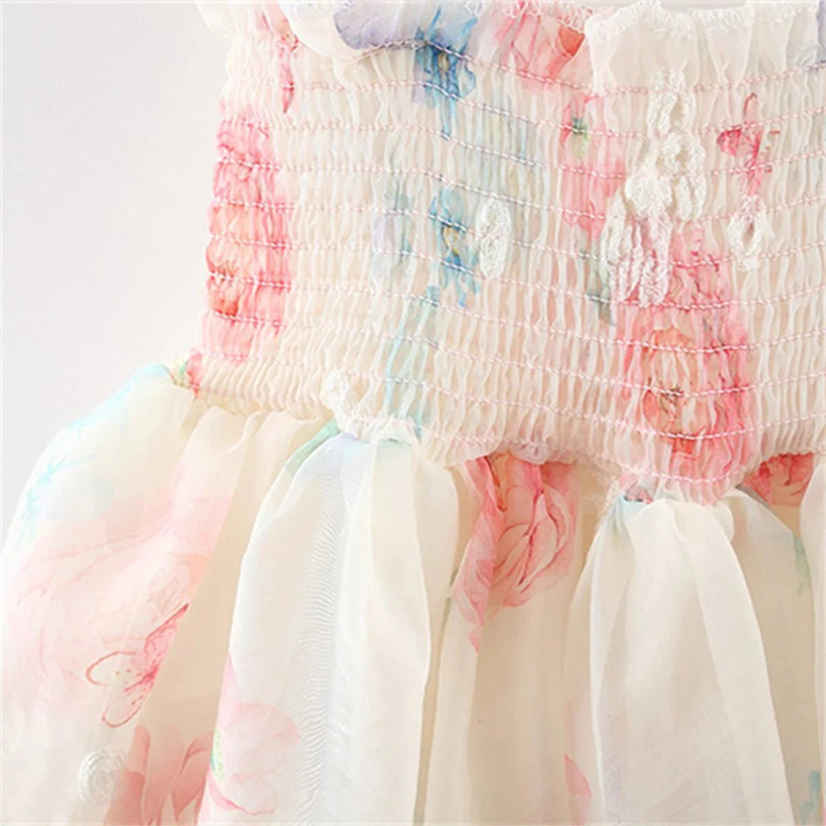 Vestido Asinha Tons Pasteis Tule | 9M-3 Anos