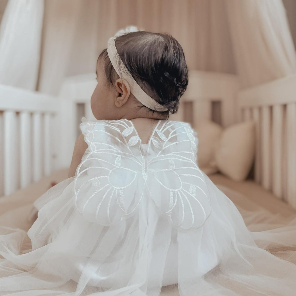 Vestido Tule Asinha Borboleta | 6-24 Meses