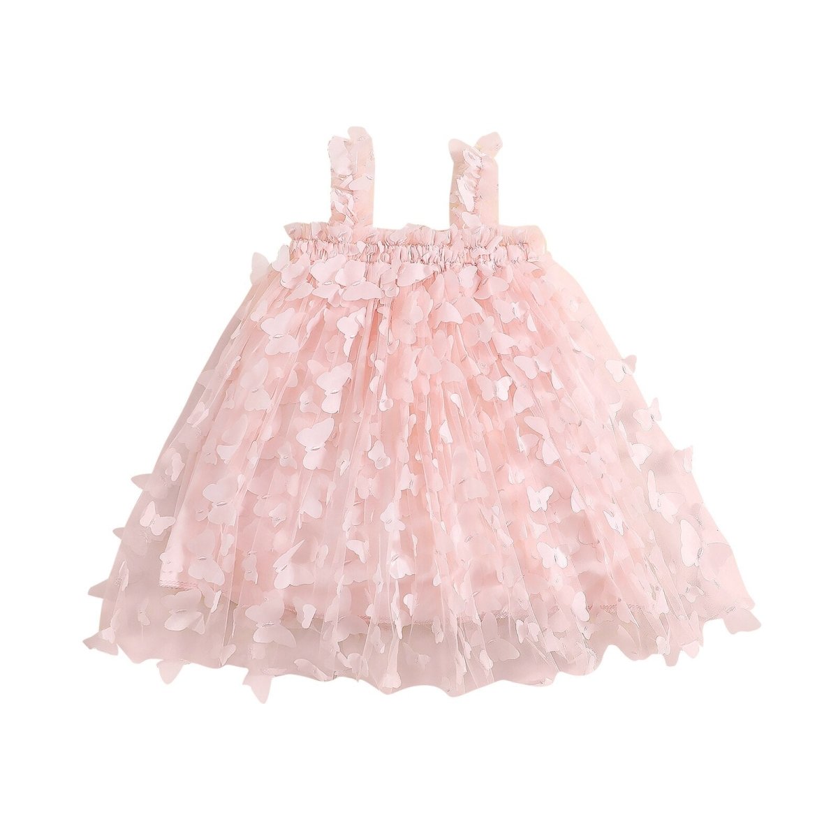 Vestido Tule Borboletas Alcinha | 6-24 Meses