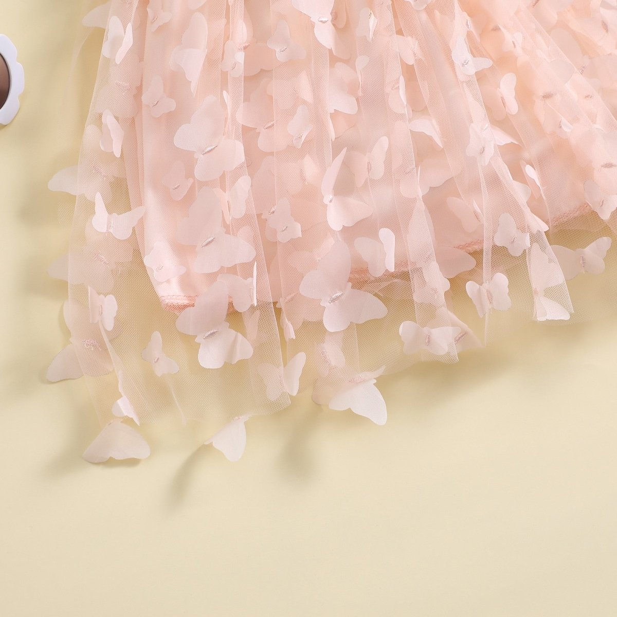 Vestido Tule Borboletas Alcinha | 6-24 Meses