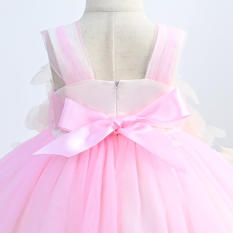 Vestido de Festa Tule Flores 3D | 6M-4 Anos