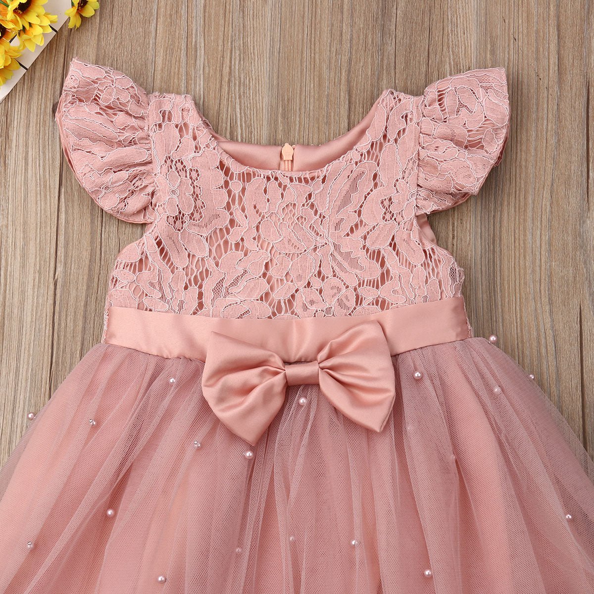 Vestido de Festa Princesa Rosa | 6M-5Anos