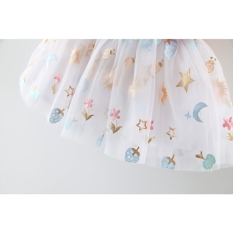 Vestido Tule Estrelinhas | 6m-3 Anos