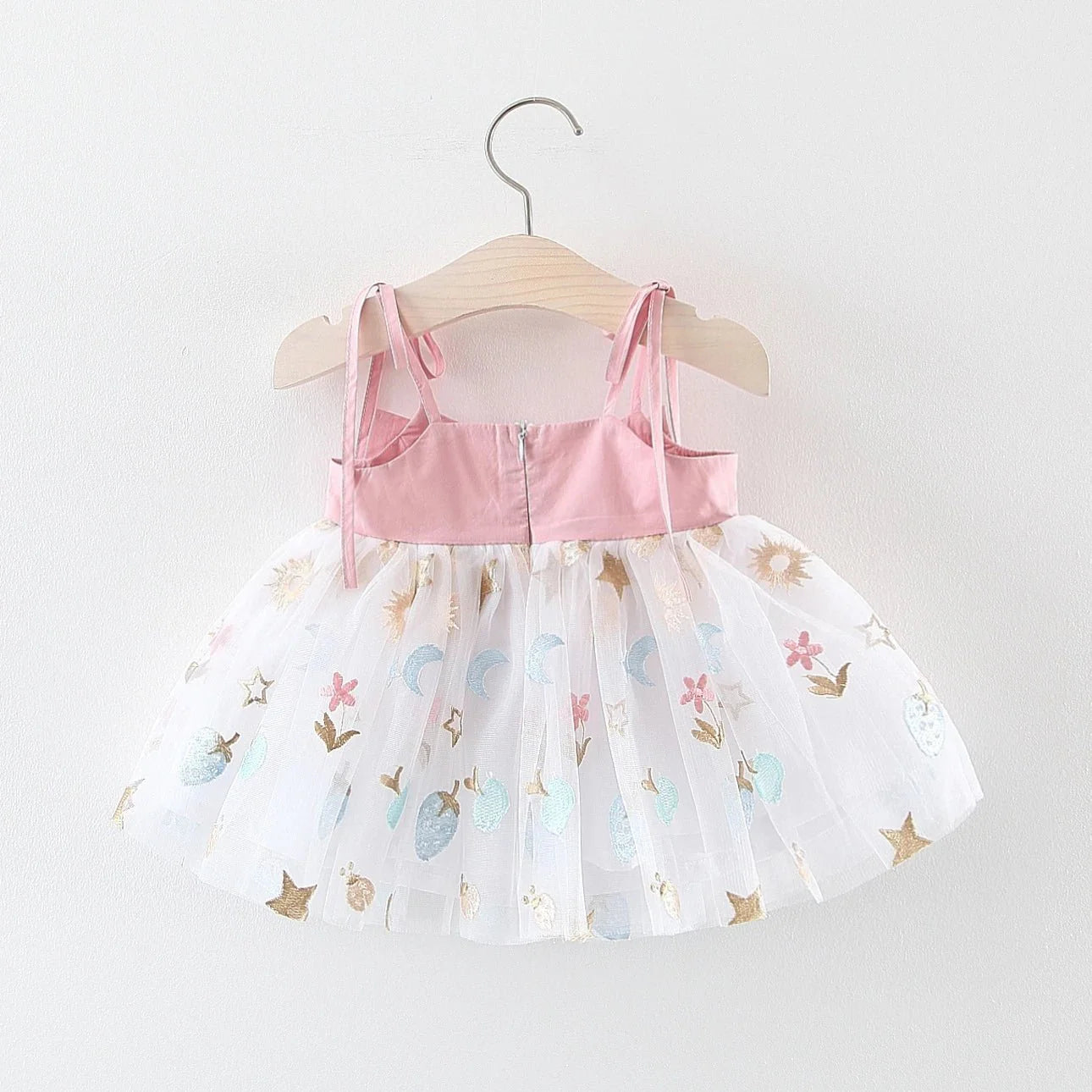 Vestido Tule Estrelinhas | 6m-3 Anos