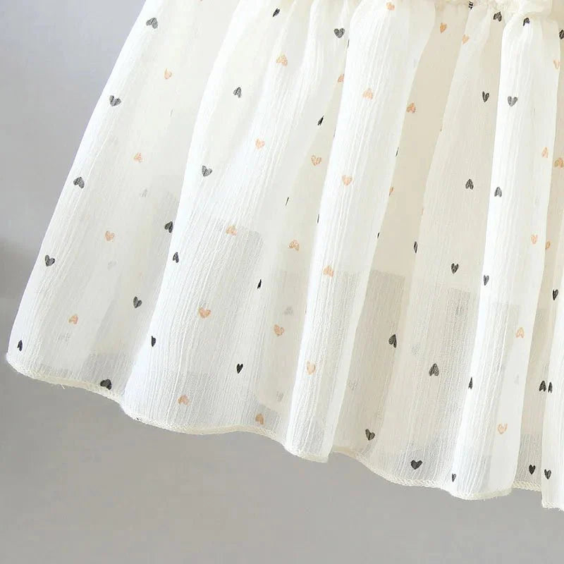 Vestido Mocinha Coração | 24M -4 Anos