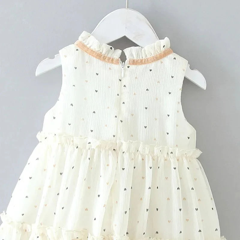 Vestido Mocinha Coração | 24M -4 Anos