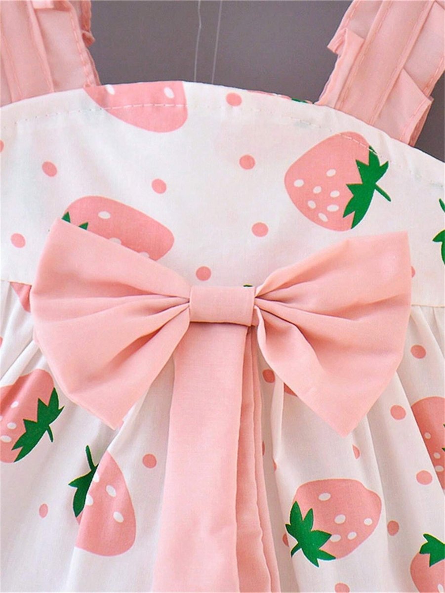 Vestido Morango + Chapéu | 6M-24 Meses