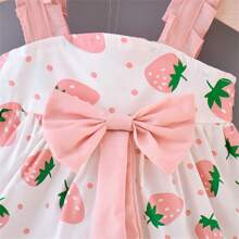 Vestido Morango + Chapéu | 6M-24 Meses