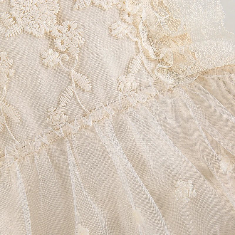 Vestido Tule Rendado | 0-24 Meses