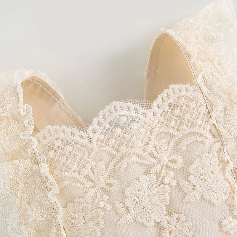 Vestido Tule Rendado | 0-24 Meses