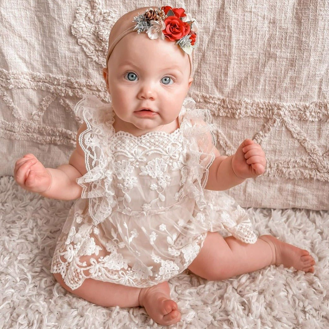 Vestido Tule Rendado | 0-24 Meses