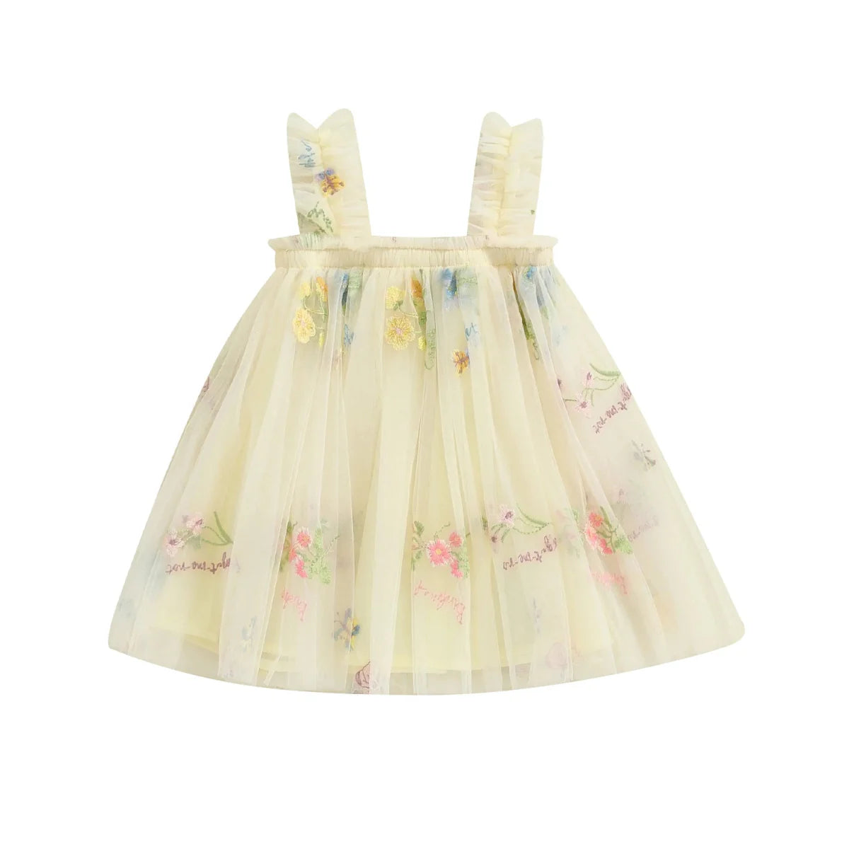 Vestido Tule Alcinha Jardim Encantado | 0-24 Meses