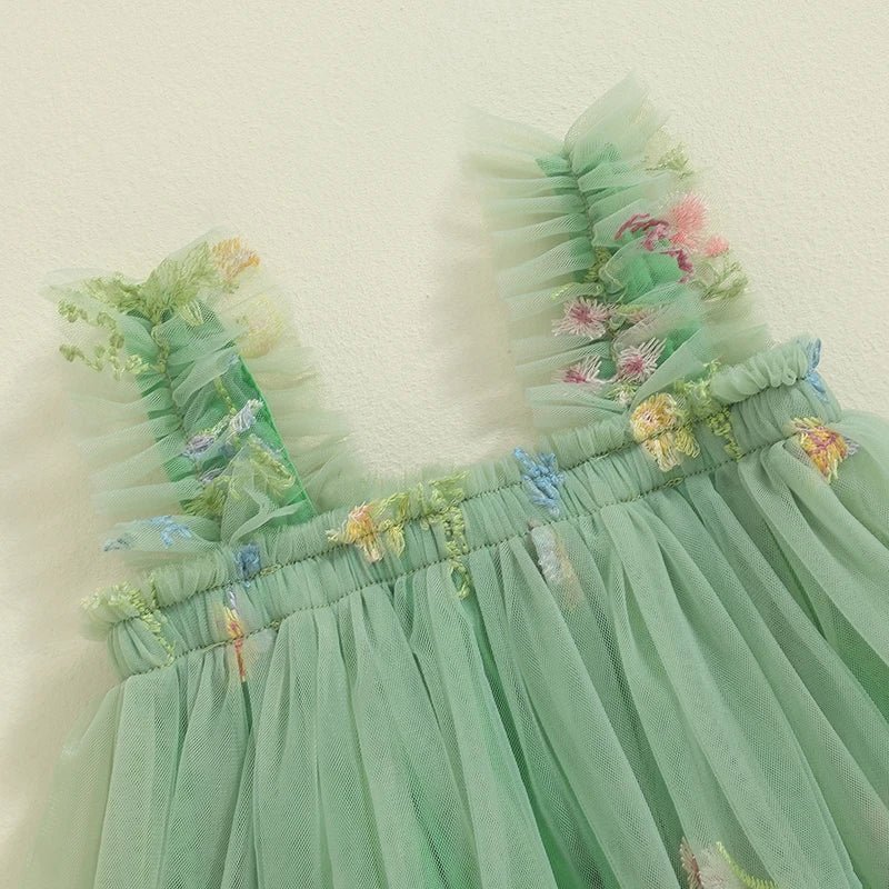 Vestido Tule Alcinha Jardim Encantado | 0-24 Meses
