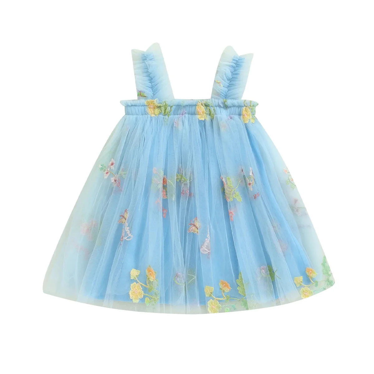 Vestido Tule Alcinha Jardim Encantado | 0-24 Meses