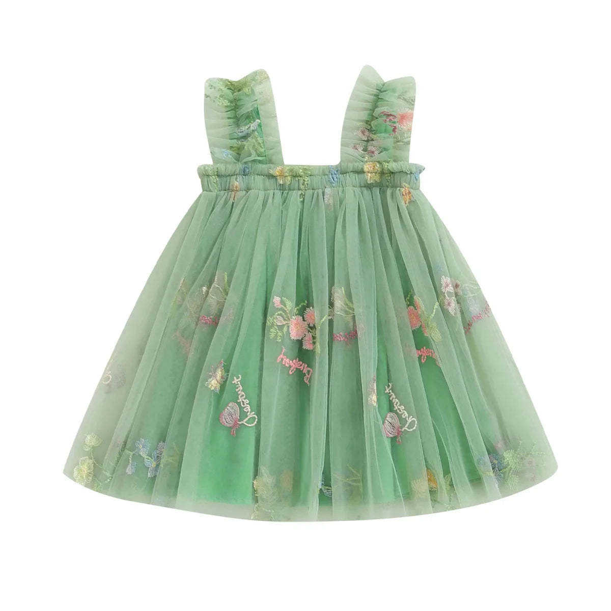 Vestido Tule Alcinha Jardim Encantado | 0-24 Meses