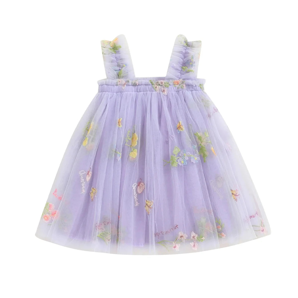 Vestido Tule Alcinha Jardim Encantado | 0-24 Meses