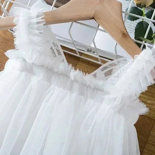 Vestido Tule Asinha Borboleta | 6-24 Meses