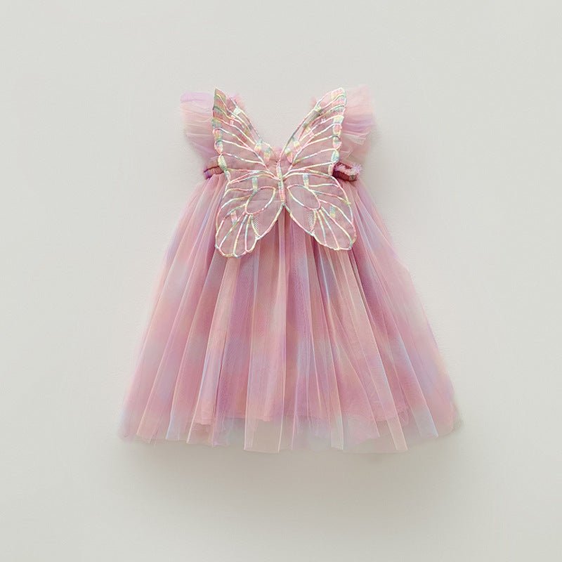 Vestido Tule Asinha de Borboleta | 0-24 Meses
