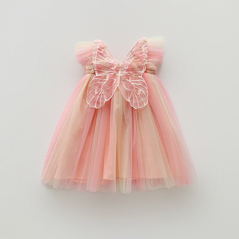 Vestido Tule Asinha de Borboleta | 0-24 Meses