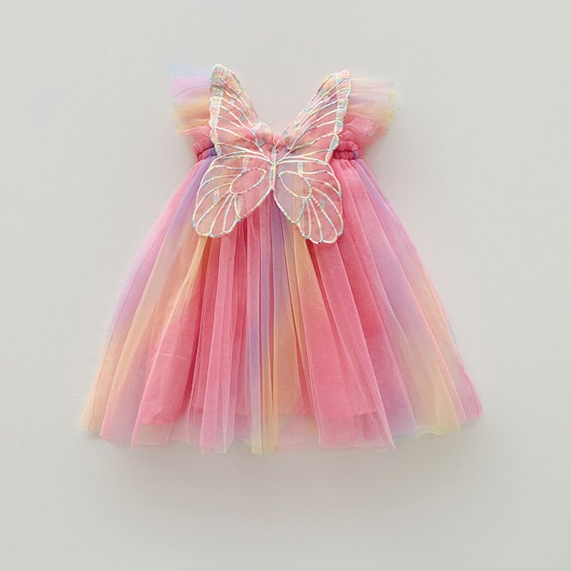 Vestido Tule Asinha de Borboleta | 0-24 Meses