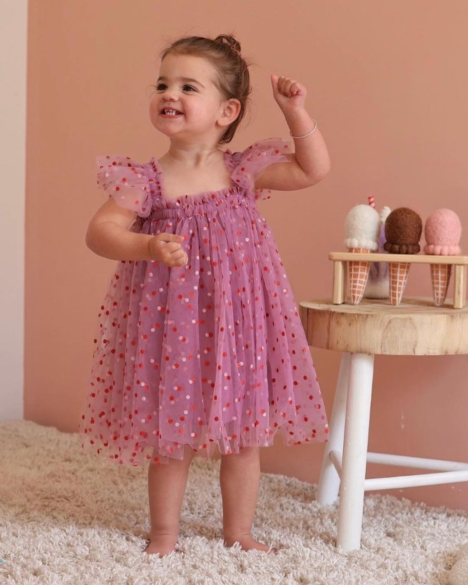 Vestido Tule Asinha Borboleta | 6M-4 Anos