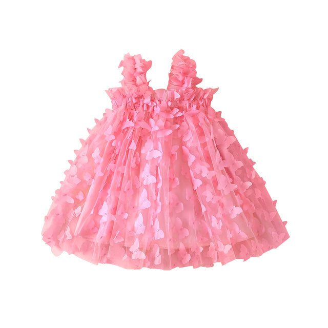 Vestido Tule Borboletas Alcinha | 6-24 Meses