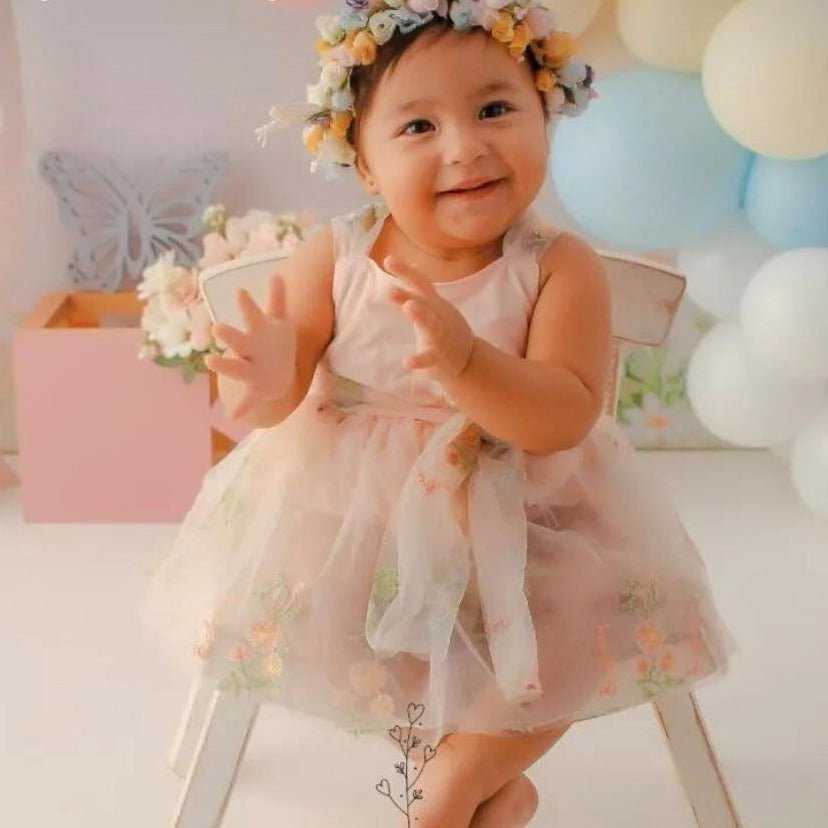 Vestido Tule Jardim Encantado | 0-24 Meses