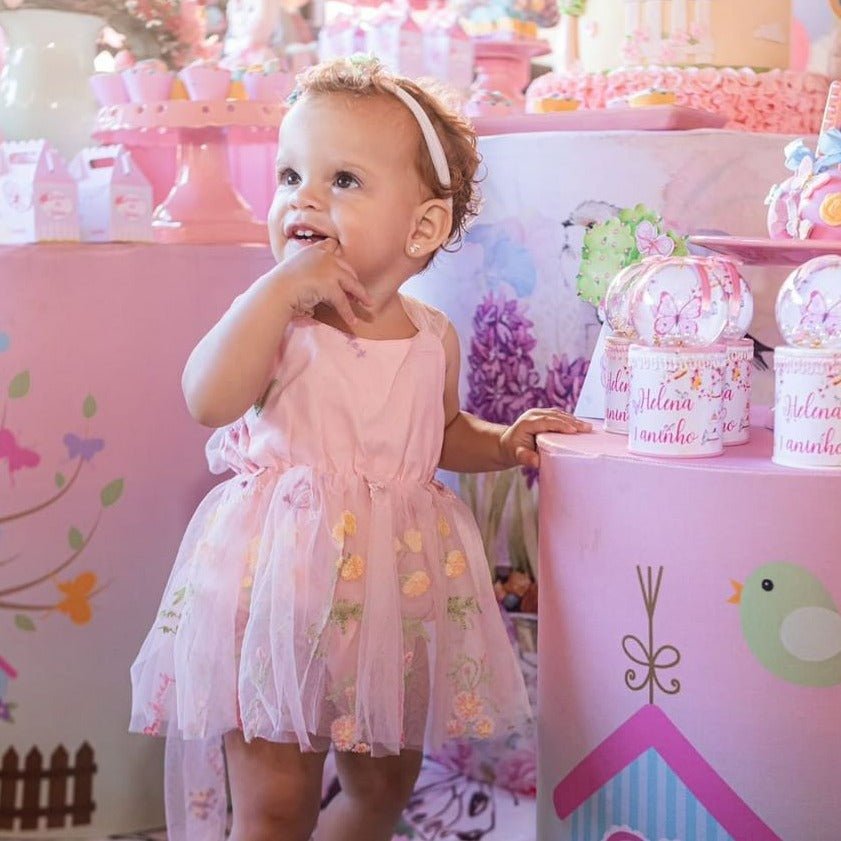 Vestido Tule Jardim Encantado | 0-24 Meses