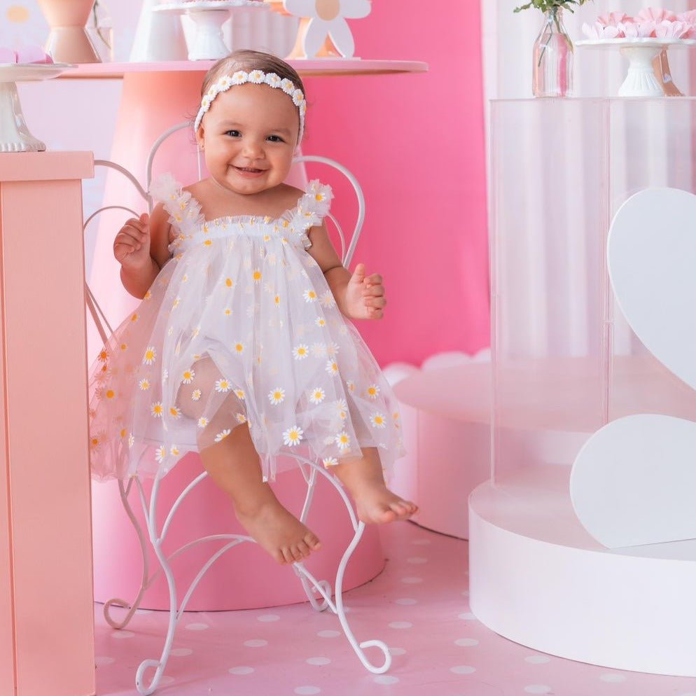 Vestido Tule Margarida | 6m-3 Anos