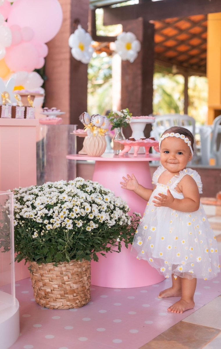 Vestido Tule Margarida | 6m-3 Anos