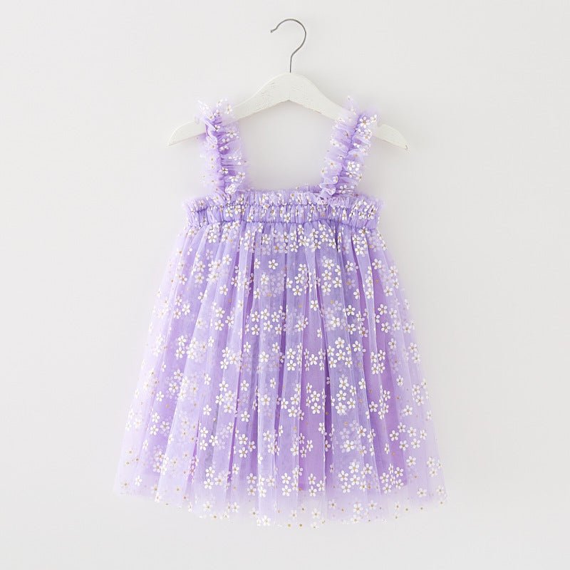 Vestido Tule Margarida Minimalista | 12m-4 Anos