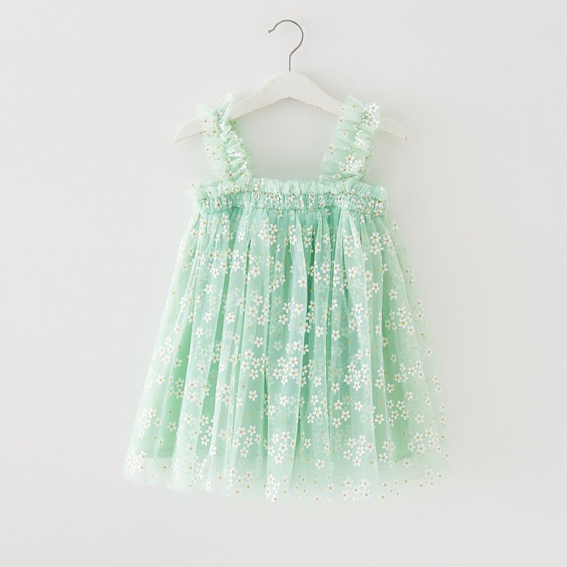 Vestido Tule Margarida Minimalista | 12m-4 Anos