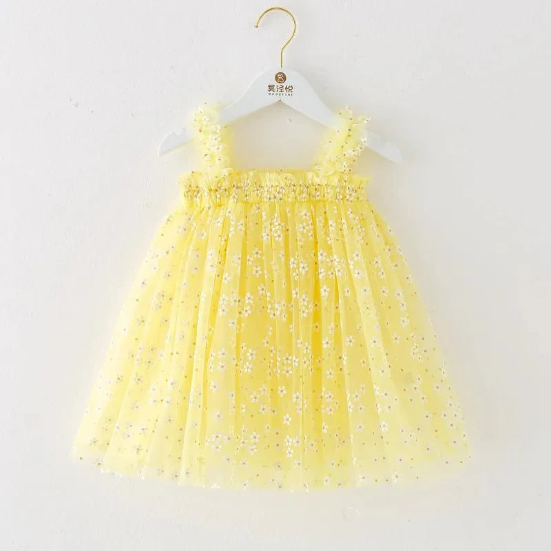Vestido Tule Margarida Minimalista | 12m-4 Anos